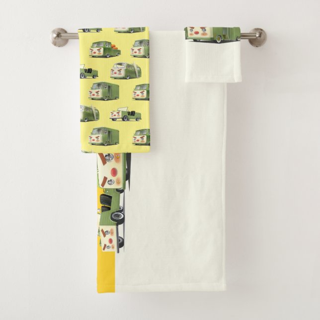 Niedlicher Cartoon Cars Lineup Badhandtuch Set (Insitu)