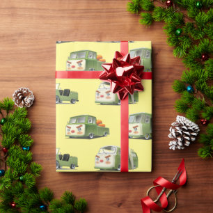 Niedlicher Cartoon Cars Lineup Geschenkpapier
