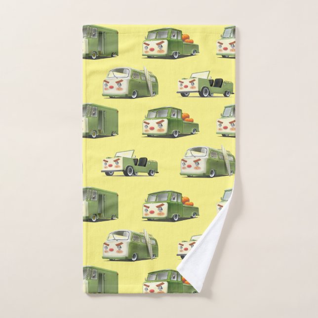 Niedlicher Cartoon Cars Lineup Handtuch (Handtuch)