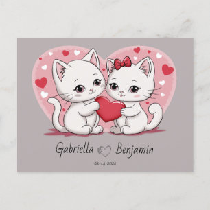 Niedlicher Cartoon Cat Lovers Herzlich Willkommen Postkarte