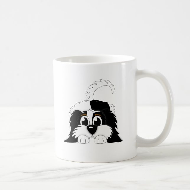 Niedlicher Cartoon Cavachon Kaffeetasse (Rechts)