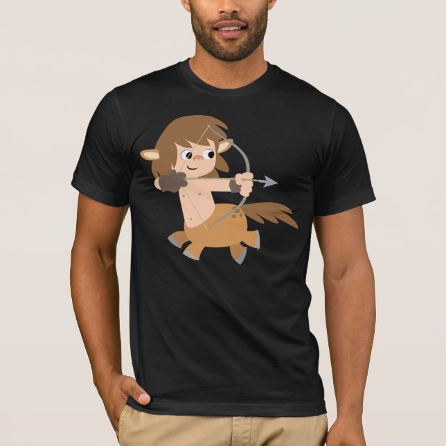 Niedlicher Cartoon Centaur Sagittarius T - Shirt (Vorderseite)