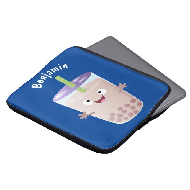 Niedlicher Cartoon-Charakter Laptopschutzhülle (Vorne Oben)
