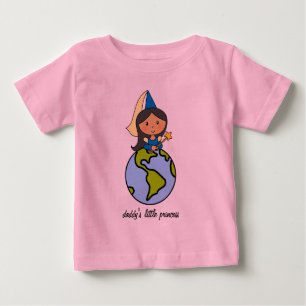 Niedlicher Cartoon Clip Art, Daddys kleine Prinzes Baby T-shirt