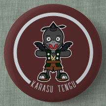 Niedlicher Cartoon Crow Tengu | Japanisch Yokai