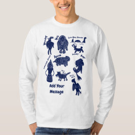 Niedlicher Cartoon-Cryptids-Guide Benutzerdefinier T-Shirt