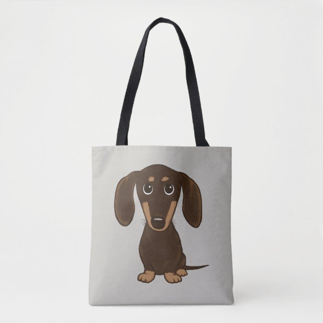 Niedlicher Cartoon-Dackel-Hund der Tasche (Vorderseite)