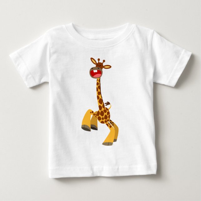 Niedlicher Cartoon Dancing Giraffe Baby T - Shirt (Vorderseite)
