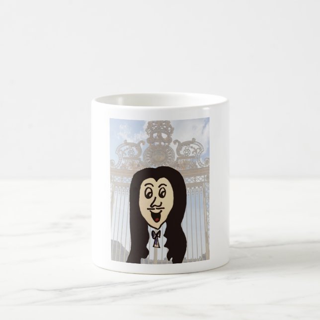 Niedlicher Cartoon der Louis-IVX-Kaffee-Tasse Kaffeetasse (Mittel)