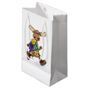 Niedlicher Cartoon der Moose Hiker Kleine Geschenktüte