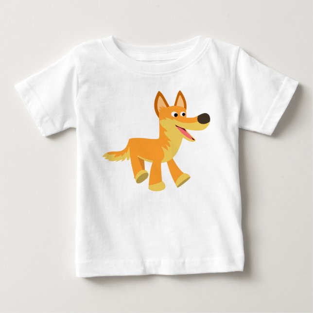 Niedlicher Cartoon Dingo Baby T - Shirt (Vorderseite)