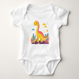 Niedlicher Cartoon Dinosaur - Adorable Dino Baby Strampler