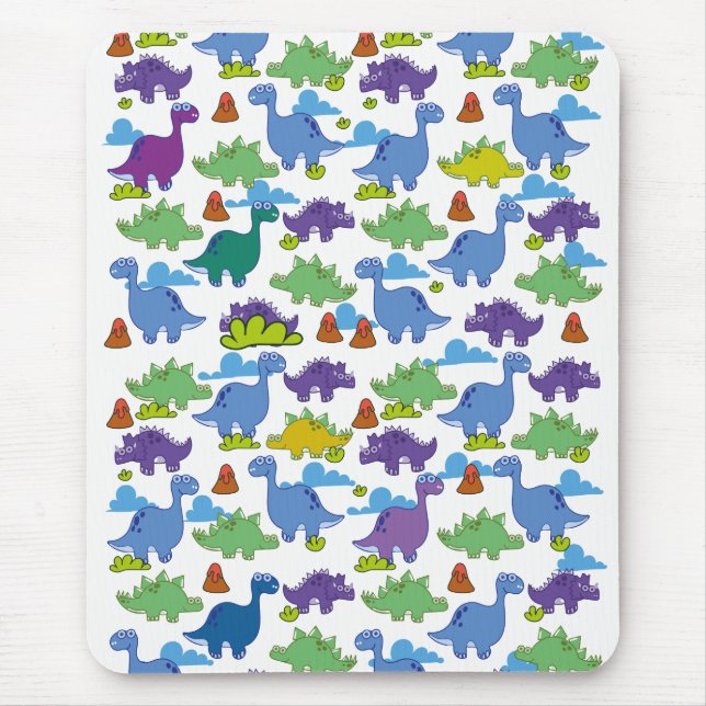 Niedlicher Cartoon Dinosaurier Mousepad (Vorne)