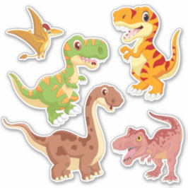 Niedlicher Cartoon Dinosaurier Sticker Set