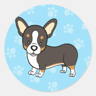Niedlicher Cartoon Dog Corgi Sticker