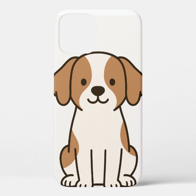 Niedlicher Cartoon Dog iPhone Case (Rückseite)