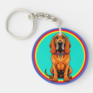 Niedlicher Cartoon Dog mit Collar Schlüsselanhänger