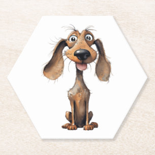 Niedlicher Cartoon Dog Rasse Kunstsammlung Untersetzer