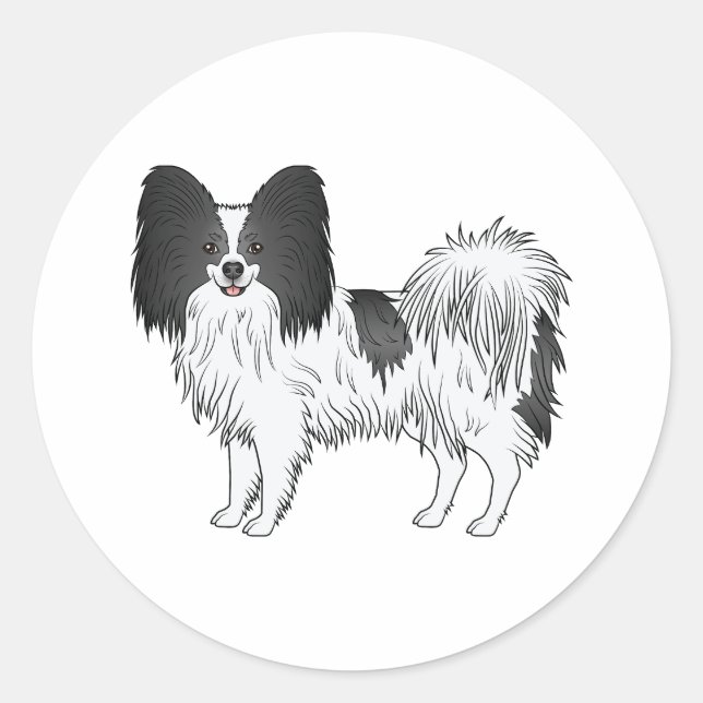 Niedlicher Cartoon Dog Runder Aufkleber (Vorderseite)