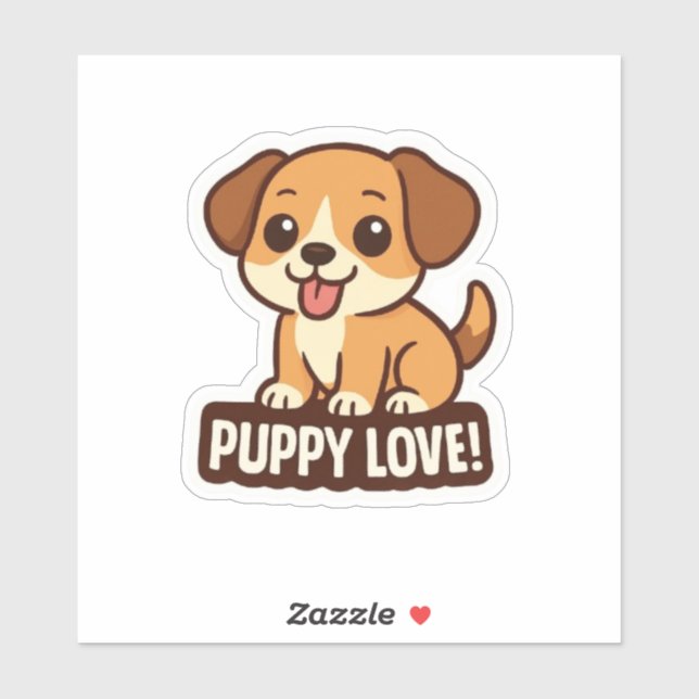 Niedlicher Cartoon Dog Sticker (Blatt)