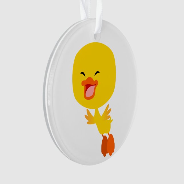 Niedlicher Cartoon Duckling Akrylverzierung Ornament (Vorderseite)