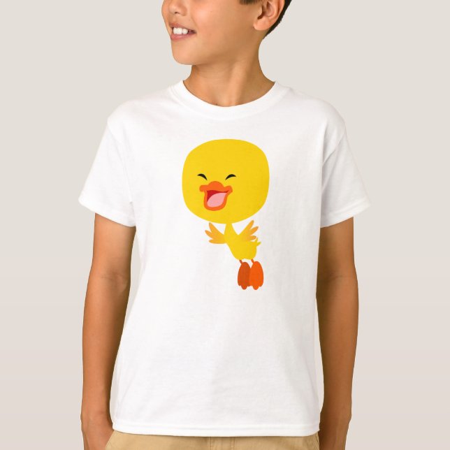 Niedlicher Cartoon Duckling Children T - Shirt (Vorderseite)
