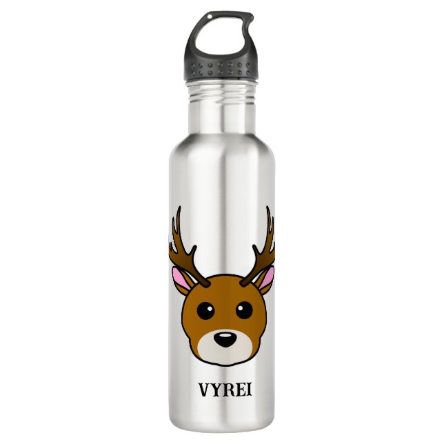 Niedlicher Cartoon Edelstahlflasche (Vorderseite)