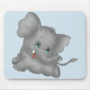 Niedlicher Cartoon-Elefant Mousepad