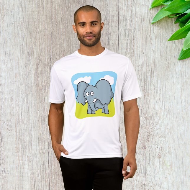 Niedlicher Cartoon Elephant Fun Dschungeltier T-Shirt (Von Creator hochgeladen)