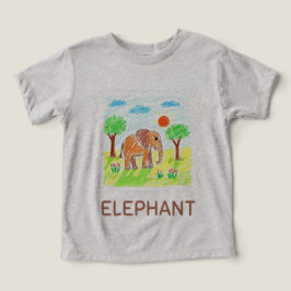 Niedlicher Cartoon Elephant - Kinder Tierart