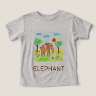 Niedlicher Cartoon Elephant - Kinder Tierart