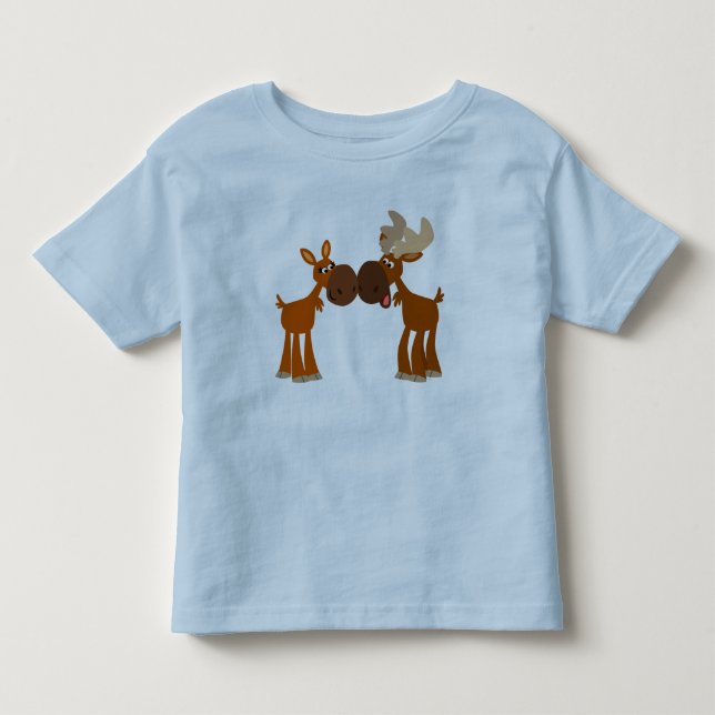 Niedlicher Cartoon Elternhaus in Liebe Kinder T -  Kleinkind T-shirt (Vorderseite)