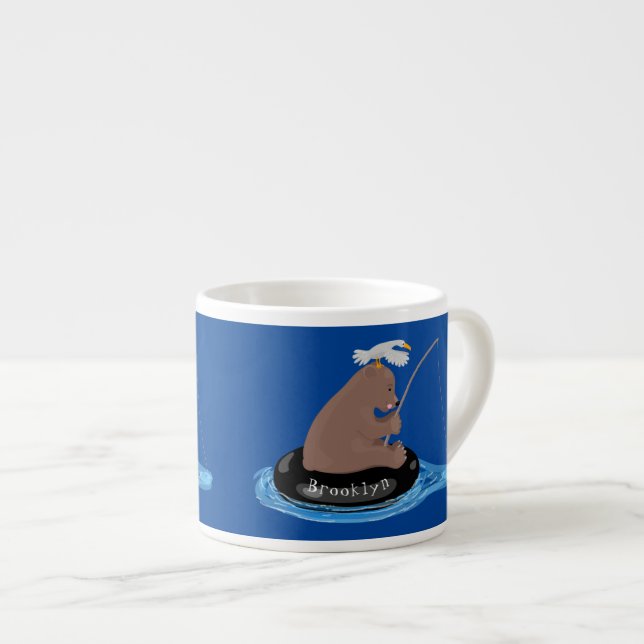 Niedlicher Cartoon Espressotasse (Vorderseite Rechts)