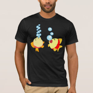 Niedlicher Cartoon Fisch T - Shirt