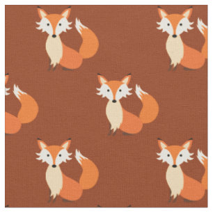 Niedlicher Cartoon Fox Baby Kinderzimmer Kinderzim Stoff