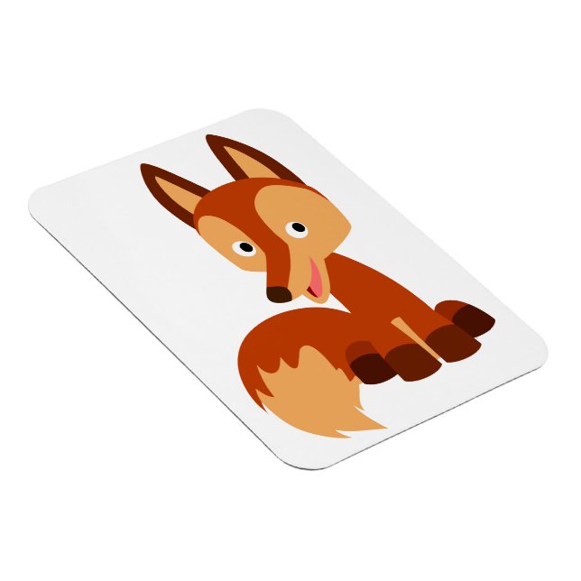 Niedlicher Cartoon Fox Flexible Magnet (Rechte Seite)