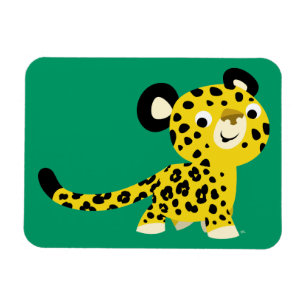 Niedlicher Cartoon Friendly Leopard Flexible Magne Magnet