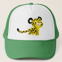 Niedlicher Cartoon Friendly Leopard Hat