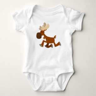 Niedlicher Cartoon-fröhliche Elch-Baby-Kleidung Baby Strampler