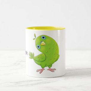 Niedlicher Cartoon für Babyparakete Zweifarbige Tasse