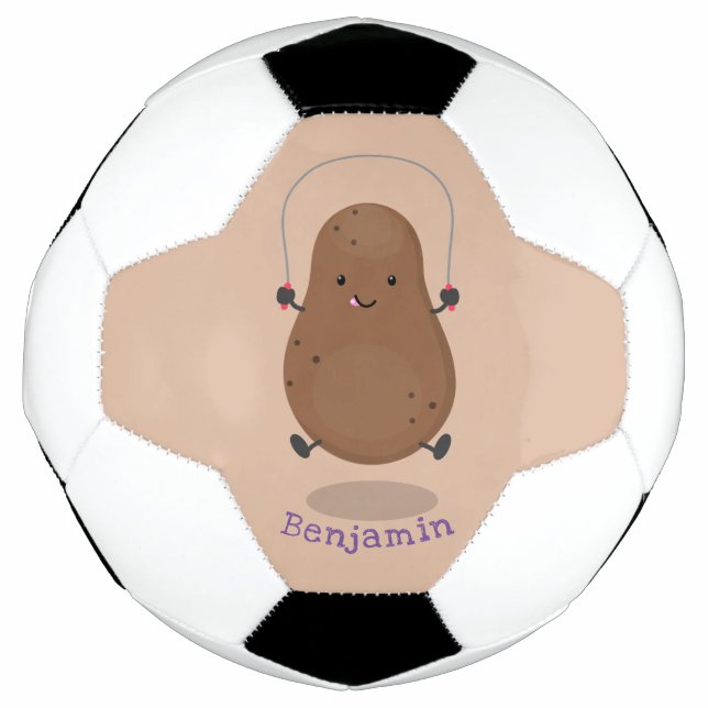 Niedlicher Cartoon Fußball (Vorderseite)
