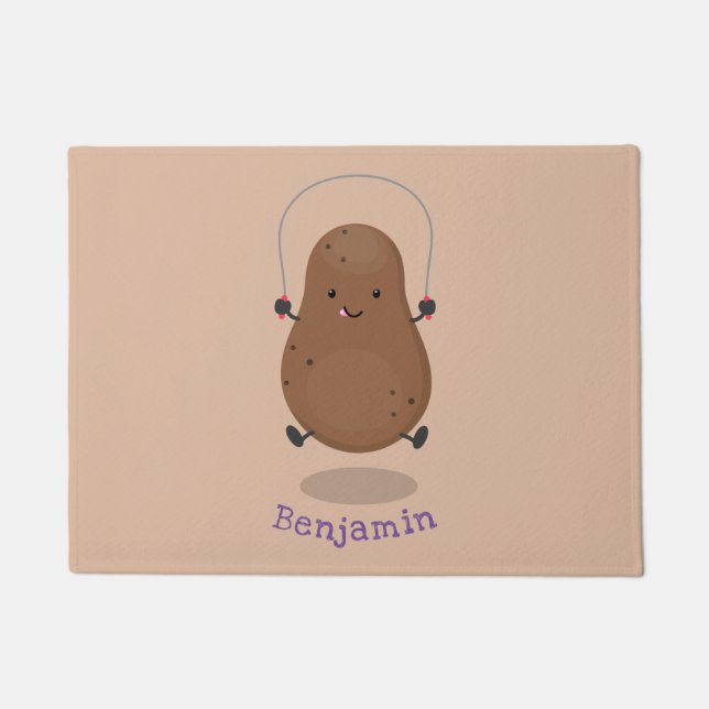 Niedlicher Cartoon Fußmatte (Vorderseite)