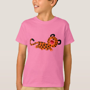 Niedlicher Cartoon gegenüber Leopard Children T -  T-Shirt