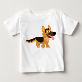 Niedlicher Cartoon German Shepherd Dog Baby T - Sh T-shirt