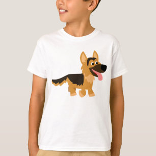 Niedlicher Cartoon German Shepherd Dog Children T T-Shirt