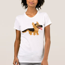 Niedlicher Cartoon German Shepherd Dog Women T - S T-Shirt