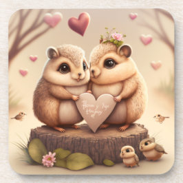 Niedlicher Cartoon Getränkeuntersetzer