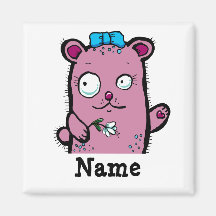 Niedlicher Cartoon Girl Bear Waving