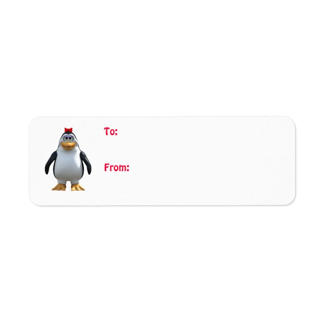 Niedlicher Cartoon Girl Penguin (Vorne)