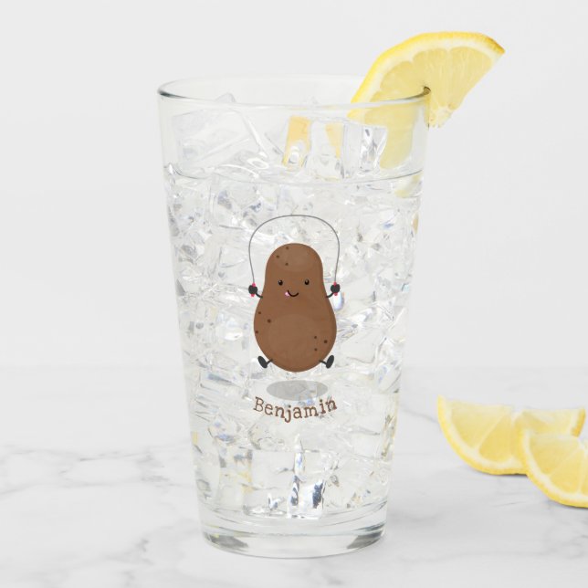 Niedlicher Cartoon Glas (Rückseite Ice)